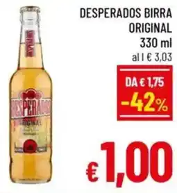 A&O Desperados birra original offerta