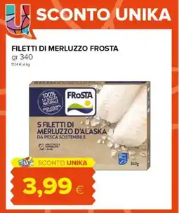 Tigre Amico Filetti di merluzzo frosta offerta
