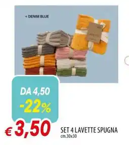 Famila SET 4 LAVETTE SPUGNA offerta