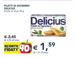 Esselunga Filetti di Sgombro Delicius offerta