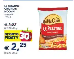 Esselunga LE PATATINE ORIGINALI MCCAIN offerta