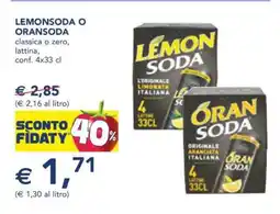 Esselunga LEMONSODA O ORANSODA offerta
