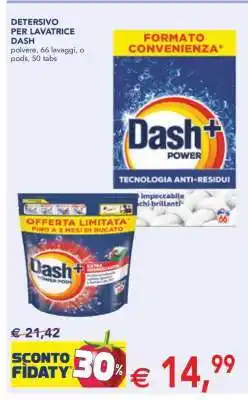 Esselunga Detersivo per lavatrice Dash offerta