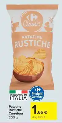 Carrefour Patatine Rustiche Carrefour offerta