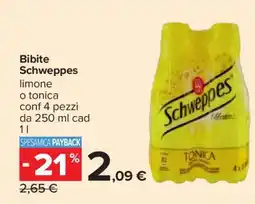 Carrefour Bibite SCHWEPPES offerta