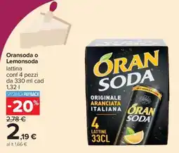 Carrefour ORANSODA O LEMONSODA offerta