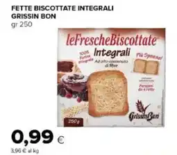 Tigre Amico Fette biscottate integrali grissin bon offerta