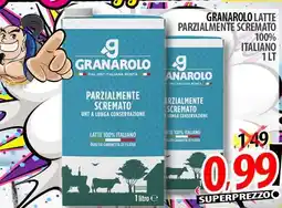 Il Genio Supermercato Granarolo latte parzialmente scremato 100% Italiano offerta