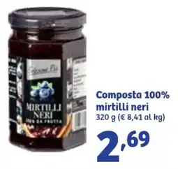 In'S Mercato Composta 100% mirtilli neri offerta