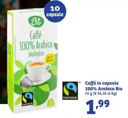 In'S Mercato Caffè in capsule 100% Arabica Bio offerta