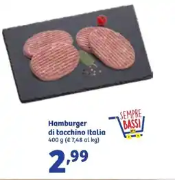 In'S Mercato Hamburger di tacchino Italia offerta