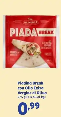 In'S Mercato Piadina Break con Olio Extra Vergine di Oliva offerta