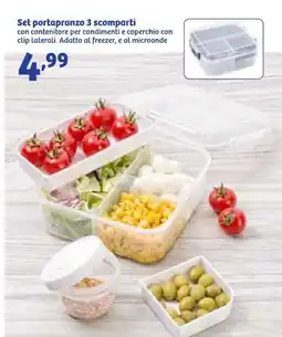 In'S Mercato Set portapranzo 3 scomparti offerta