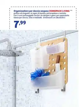 In'S Mercato Organizzatore per doccia sospeso DOMOPACK LIVING offerta