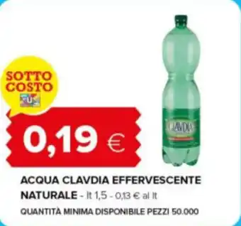 Tigre Acqua clavdia effervescente naturale offerta