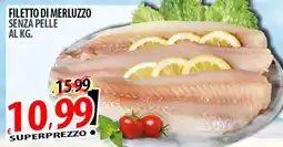 Filetto di merluzzo senza pelle al kg.