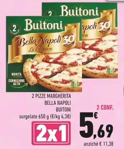 Conad 2 pizze margherita bella napoli BUITONI offerta