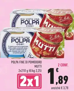 Conad Polpa fine di pomodoro MUTTI offerta