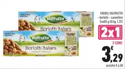 Conad FAGIOLI VALFRUTTA - borlotti - cannellini offerta