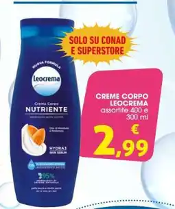 Conad CREME CORPO LEOCREMA offerta