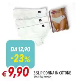 Famila 3 SLIP DONNA IN COTONE offerta