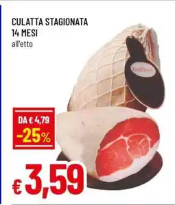 Famila Culatta Stagionata 14 Mesi offerta
