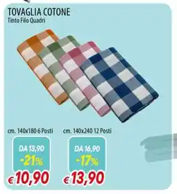 Famila TOVAGLIA COTONE cm. 140x180 6 Posti offerta