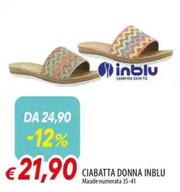 Famila CIABATTA DONNA INBLU offerta