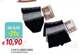 Famila 3 SLIP O 3 BOXER UOMO offerta