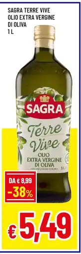 Famila SAGRA TERRE VIVE OLIO EXTRA VERGINE DI OLIVA 1 L offerta