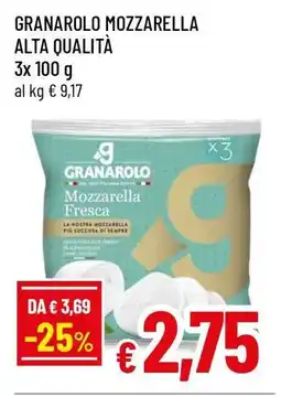 Famila GRANAROLO mozzarella alta qualità offerta
