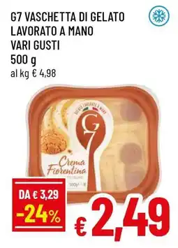 Famila G7 Vaschetta di Gelato Lavorato a Mano Vari Gusti offerta