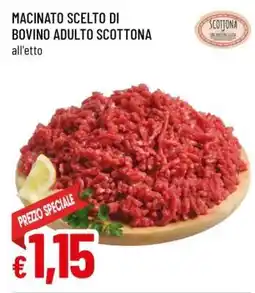 Famila Macinato Scelto di Bovino Adulto Scottona offerta