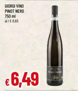 Famila GIORGI VINO PINOT NERO offerta