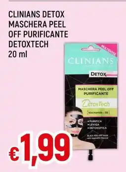 Famila CLINIANS DETOX MASCHERA PEEL OFF PURIFICANTE DETOXTECH offerta