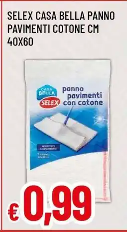 Famila SELEX CASA BELLA PANNO PAVIMENTI COTONE CM 40X60 offerta