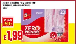 Famila SUPER5 ZERO PANNI POLVERE PROFUMATI SUPERPELOSI PROFUMO FLOREALE offerta