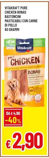 Famila Vitakraft Pure Chicken Bonas offerta