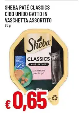 Famila SHEBA PATÉ CLASSICS CIBO UMIDO GATTO IN VASCHETTA ASSORTITO offerta