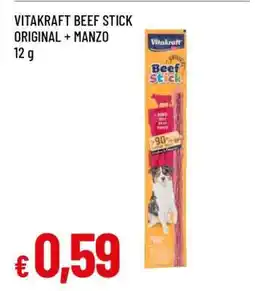 Famila VITAKRAFT BEEF STICK ORIGINAL + MANZO offerta