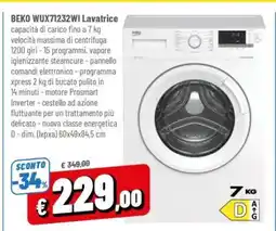 Famila BEKO WUX71232WI Lavatrice offerta