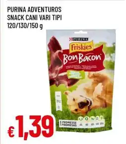 Famila PURINA ADVENTUROS SNACK CANI VARI TIPI offerta