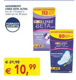 Esselunga Assorbenti Lines Seta Ultra offerta