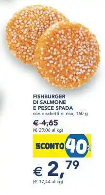 Esselunga Fishburger di salmone e pesce spada offerta