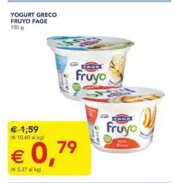 Esselunga Yogurt Greco Fruyo Fage offerta