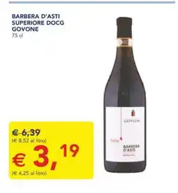 Esselunga Barbera D'Asti Superiore DOCG Govone offerta