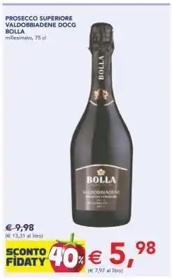 Esselunga PROSECCO SUPERIORE VALDOBBIADENE DOCG BOLLA offerta