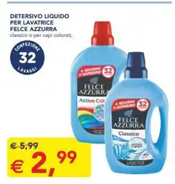 Esselunga DETERSIVO LIQUIDO PER LAVATRICE FELCE AZZURRA offerta