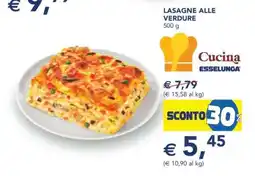 Esselunga Lasagne alle Verdure offerta