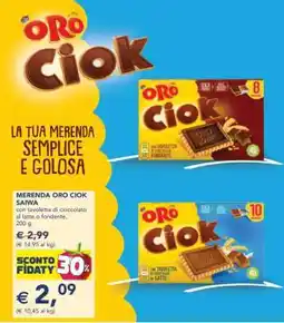 Esselunga MERENDA ORO CIOK SAIWA offerta